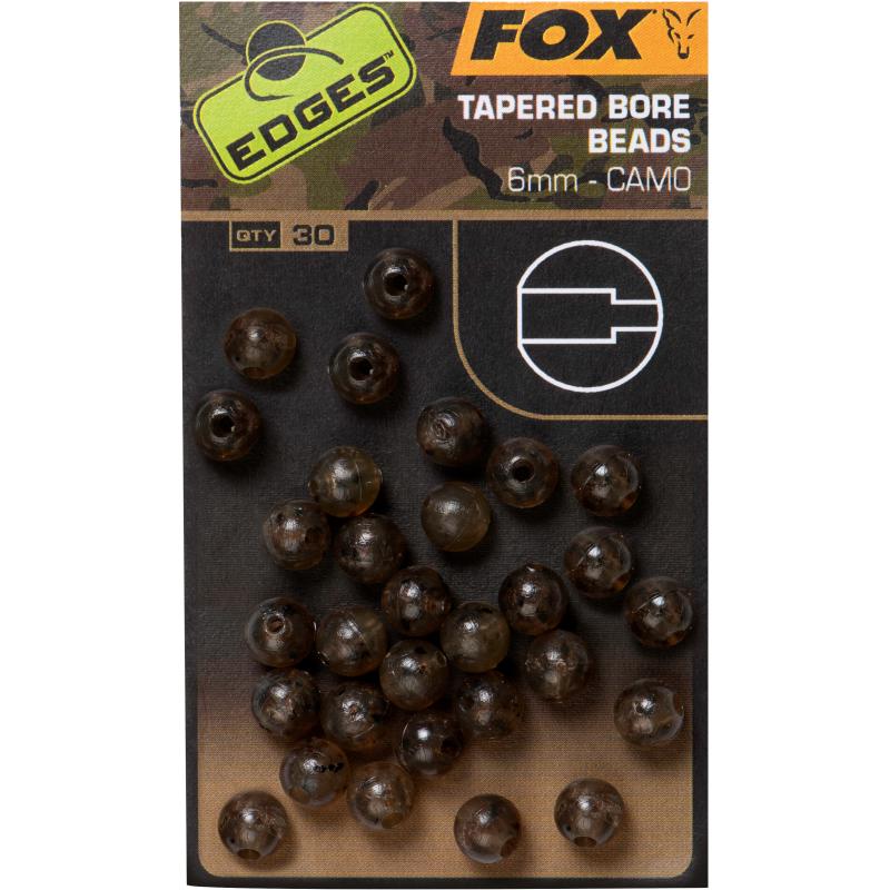 Fox Edges Camo Tapered Bore Bead 6mm x 30