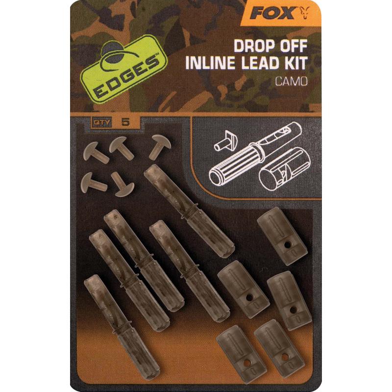 Fox Edges Camo Inline Lead Drop Off Kits x 5