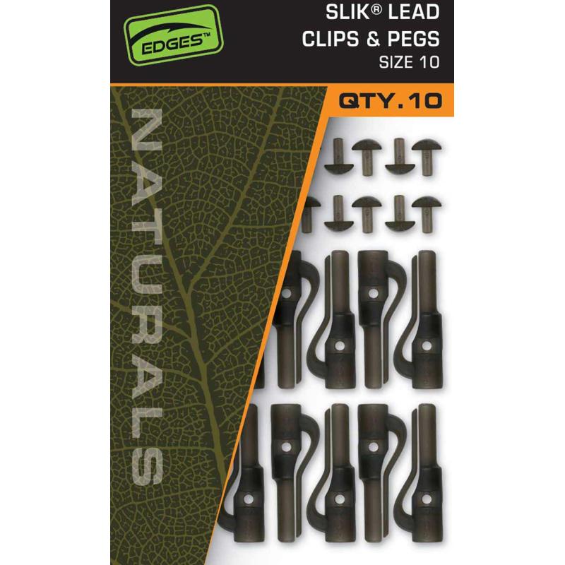 Fox Naturals Size SZ 10 Slik Lead Clip& Pegs