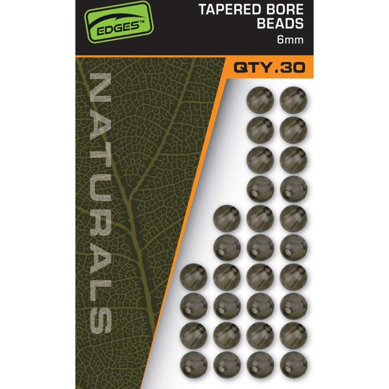 Fox Naturals 6mm Tapered Bore Beads X 30
