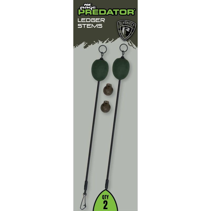 Fox Rage Predator Ledger Stems Medium x 2