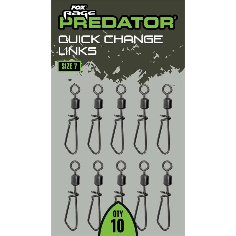 Fox Rage Predator Quick Change Links size 7