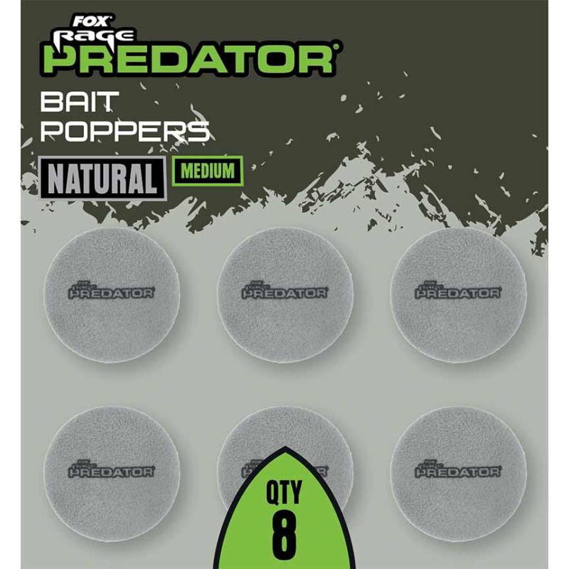 Fox Rage Predator Bait Poppers Natural Medium