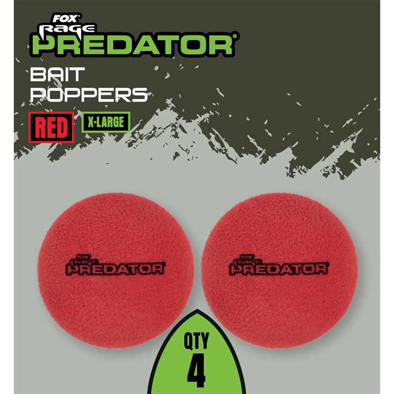 Fox Rage Predator Bait Poppers Natural X-Large