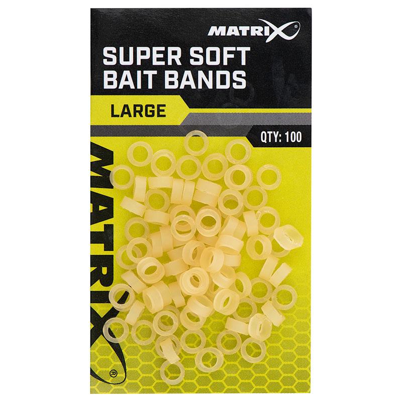 Matrix Super Soft Bait Bands Large 100pcs