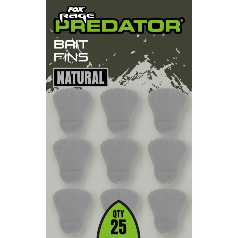 Fox Rage Predator Bait Fins Natural 25pcs