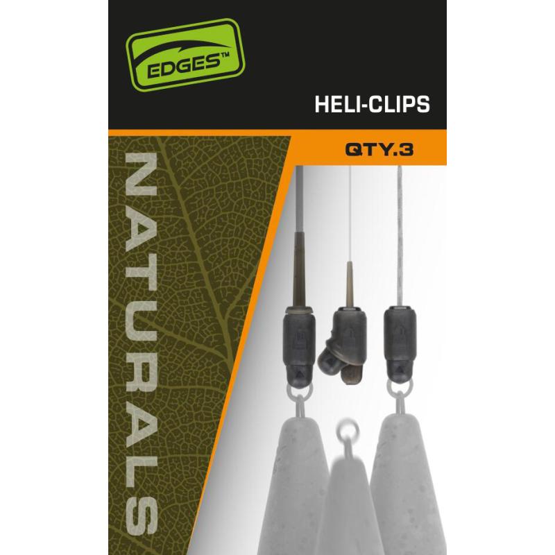 Fox Edges Naturals Heli-Clip 3pcs