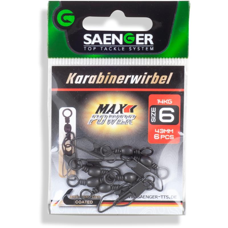S&auml;nger Karabinerwirbel 8 34mm 12kg 8pcs.