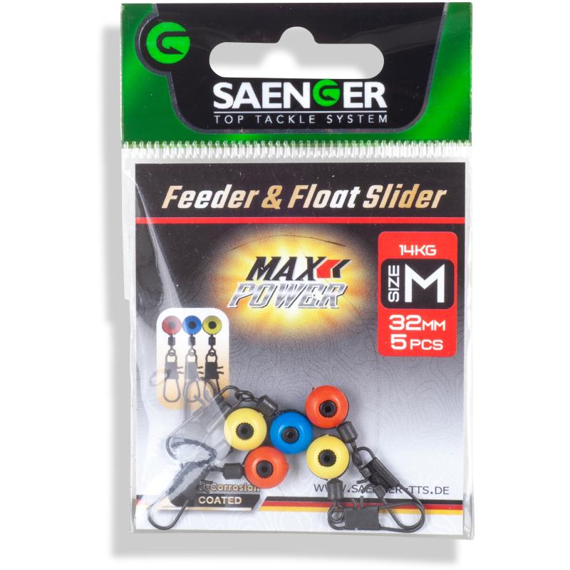S&auml;nger Feeder & Float Slider S 28mm 10kg 5pcs.