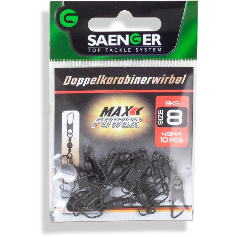 S&auml;nger Doppelkarabinerwirbel 4 68mm 15kg 6pcs.