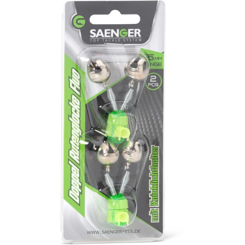 S&auml;nger Doppel Rutenglocke Fluo Knicklichthalter 2pcs.