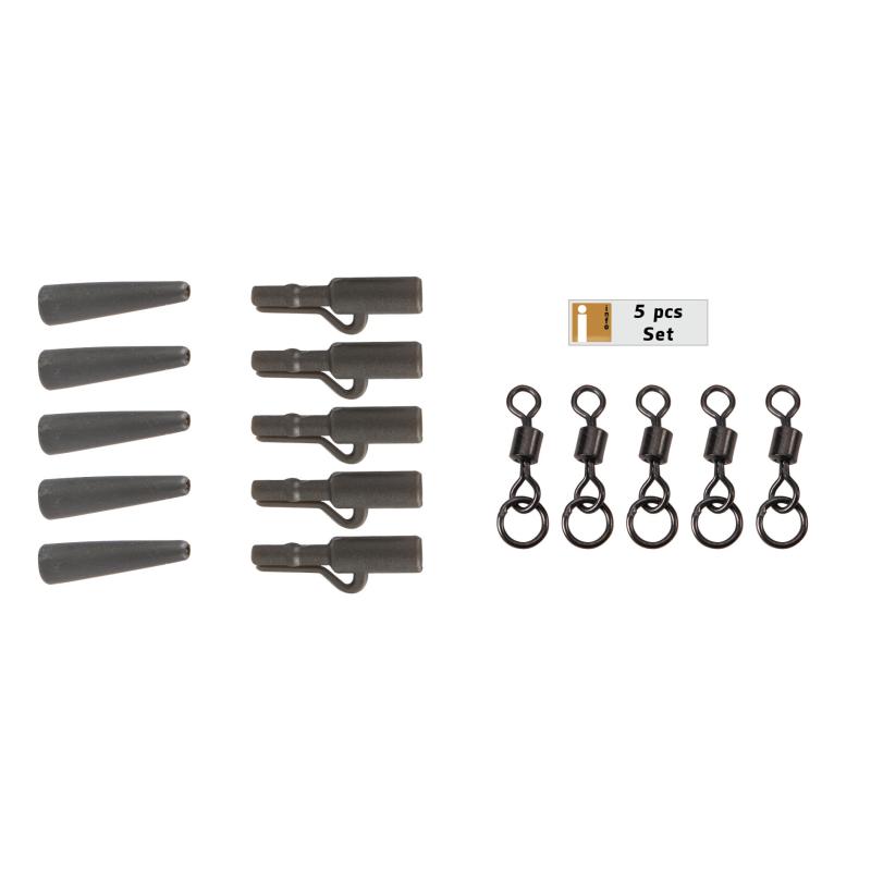 Produktbild Anaconda 360&deg; Flex Ring Swivel Saftey Clip Kit 5pcs. Army Green