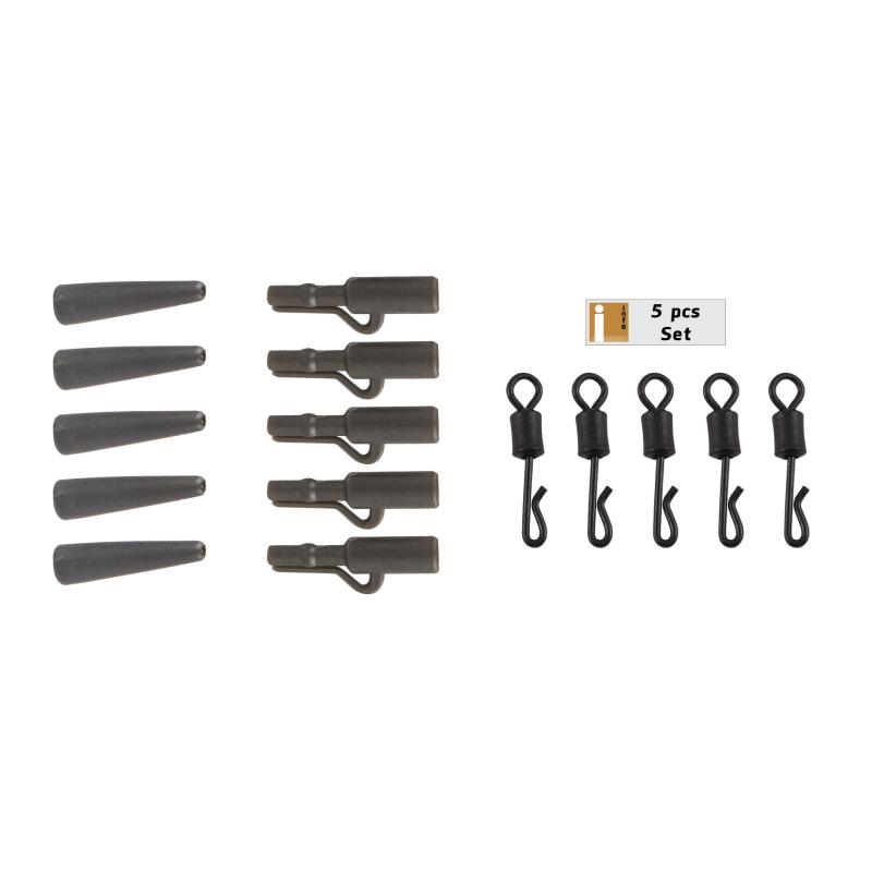 Anaconda Quick Change Saftey Lead Clip Kit 5pcs. Army Green