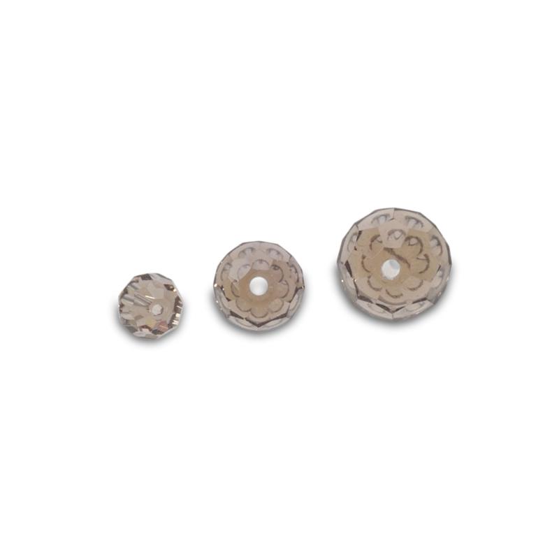 Iron Claw Doiyo S'zuki Faceted Glass Beads 6mm Clear