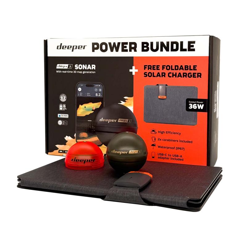 Deeper Power Bundle Limited Edition Solar Charger Chirp+3
