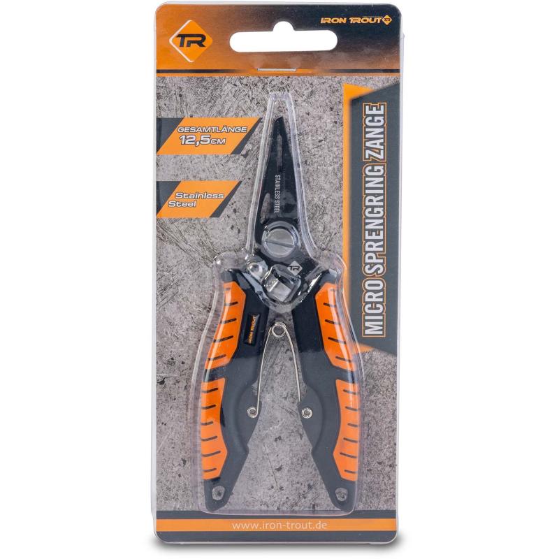 IRON TROUT Micro Sprengring Zange 12,5cm