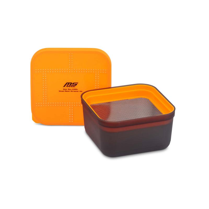 MS-RANGE Bait Box 2,8l +  2mm Steel Mesh Strainer