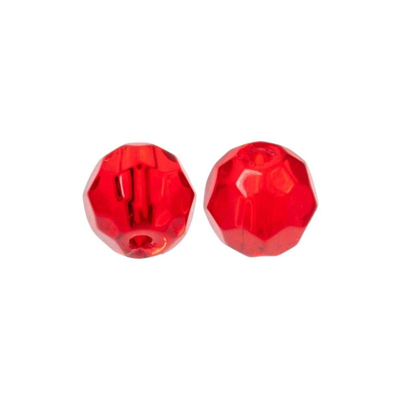 Produktbild Zeck Faceted Glass Bead Red 8mm 10 pcs