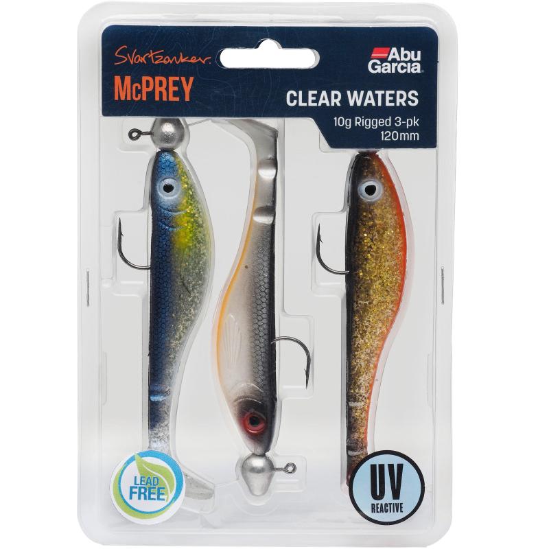 Abu Garcia Mcprey 10Gr Rigged 3-Pack Clear Waters