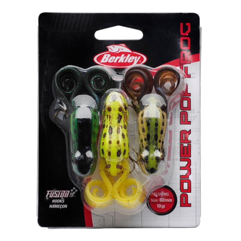 Berkley Power Pop Frog 3-Pack