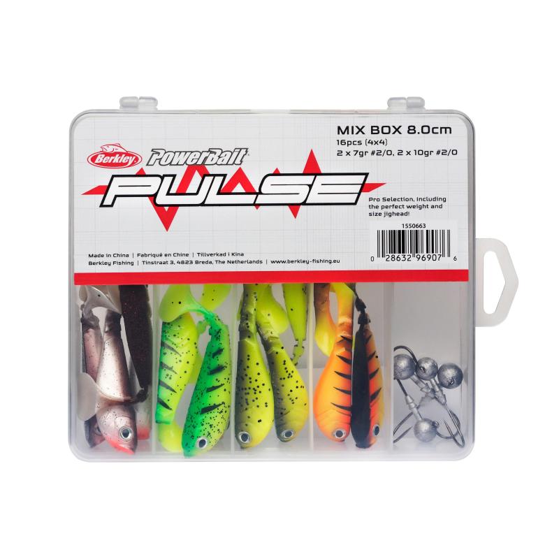 Berkley Pulse Shad Box 8Cm Incl. Jigheads