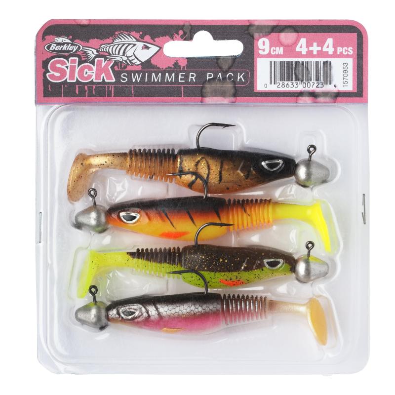 Berkley Sick Swimmer 9Cm 4Pc Pre-Rigged Bismuth