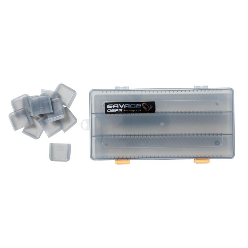 Savage Gear Flat Lure Box Smoke Kit 2Pcs 23X11X3.5Cm