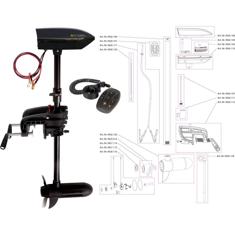 Black Cat Battle Cat Elektro-Au&szlig;enbordmotor BC 2400