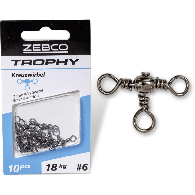 Zebco Gr.: 10 L: 44mm Trophy Kreuzwirbel 14kg