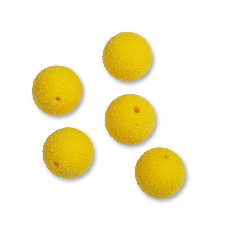 Zebco Flatty Scratcher EVA Beads &Oslash; 13mm fluo gelb 5 St&uuml;ck