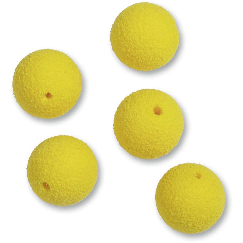 Zebco Flatty Scratcher EVA Beads &Oslash; 13mm fluo gelb 5 St&uuml;ck