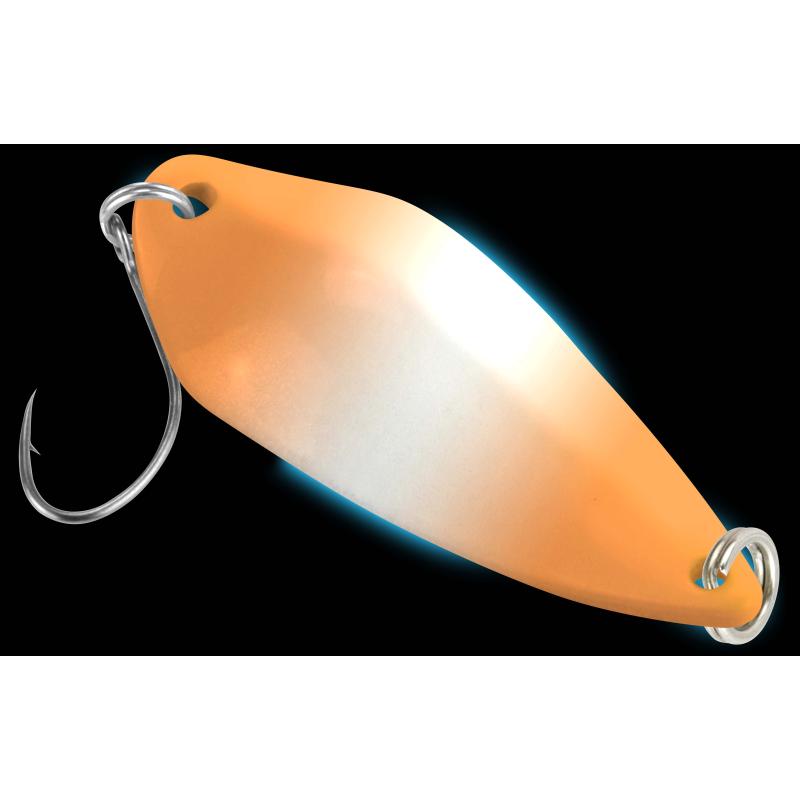 FTM Spoon Rock 4,2gr. neon orange lumi/schwarz m. Glitter lumi