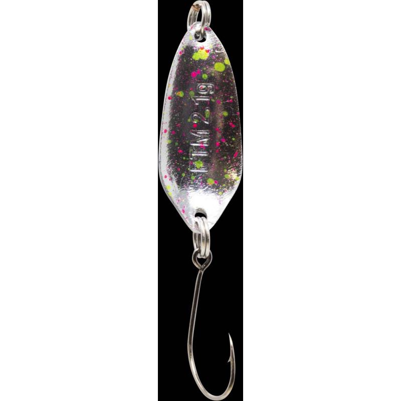 Fishing Tackle Max Spoon Strike 2,1gr. schwarz-wei&szlig; m. Glitter/silber pink-gr&uuml;n