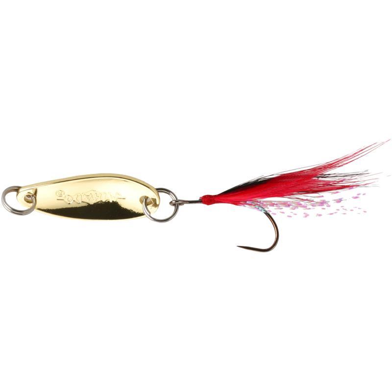 Mikado Blinker Mini Spoon mit Quaste 2.4cm/1.5G - Gold