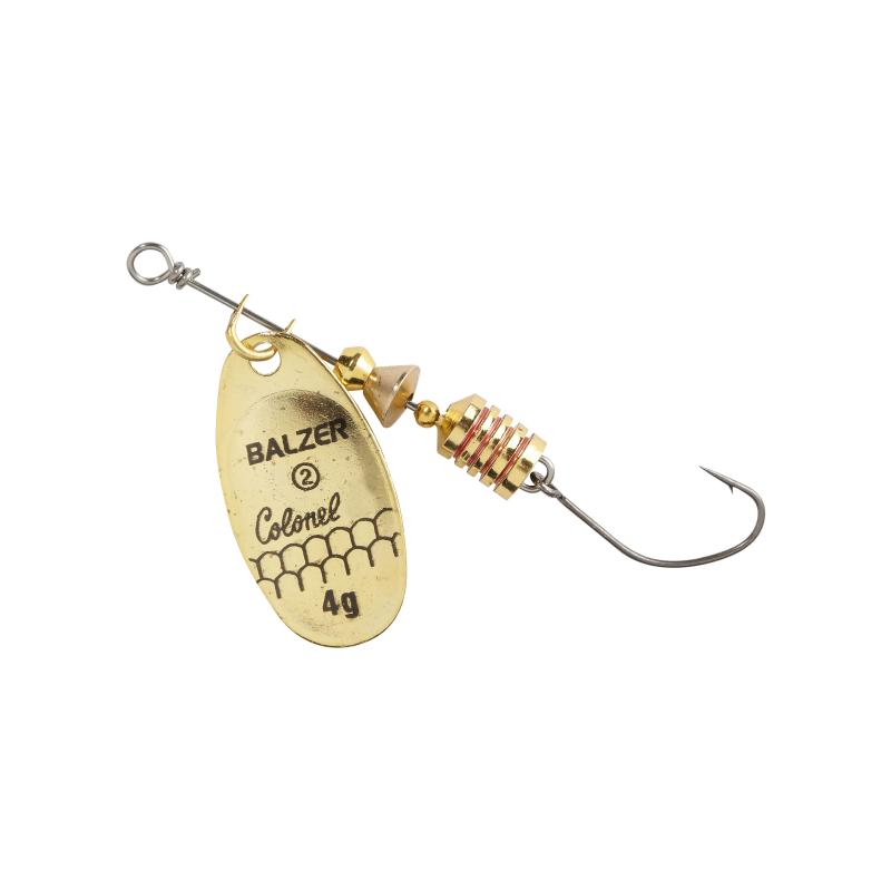 Balzer Colonel Z Spinner Einzelhaken gold 3g