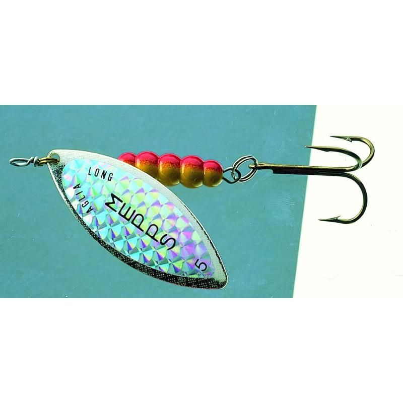 Mepps Aglia Longue Rainbo silber Gr.4