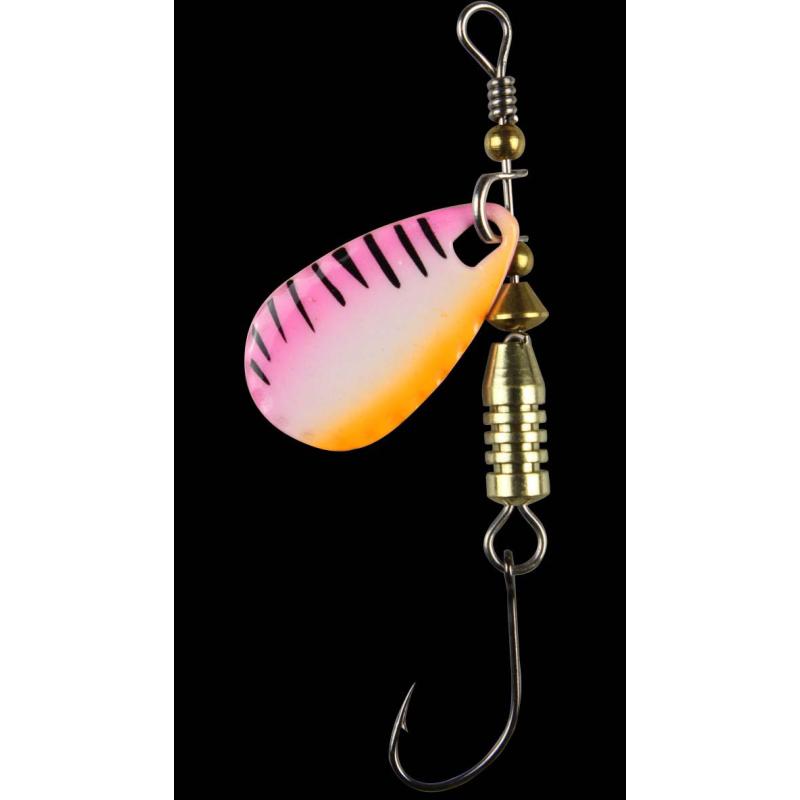 Fishing Tackle Max Forellen Blinker 4,0 gr. bunt mit schwarzen Streifen/silber-rot