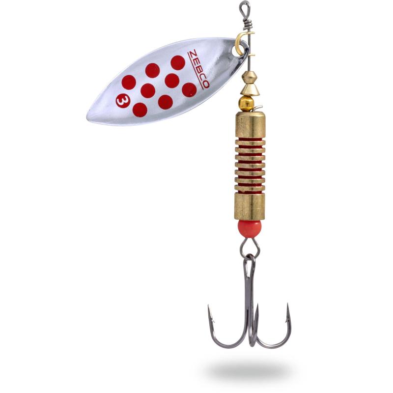 Zebco 17g Trophy Z-River No. 5 silber/red dots sinkend
