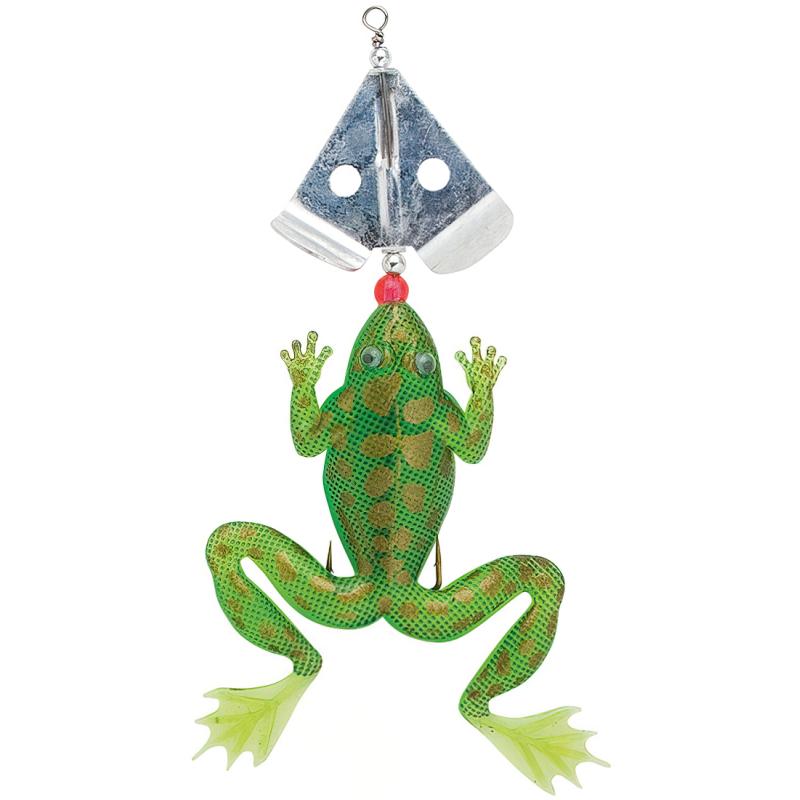 FLADEN Frosch mit Spinnerblatt 13cm 15g Gr&uuml;n