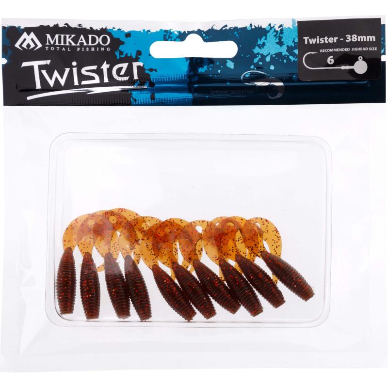 Mikado Twister 38mm/ Motoroil Red .