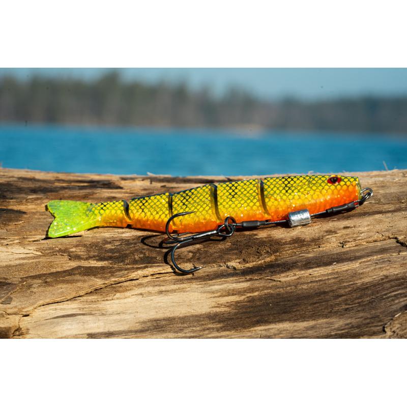 Fox Rage Pro Shad Jointed Loaded 14cm 5.5" UV Natural Perch