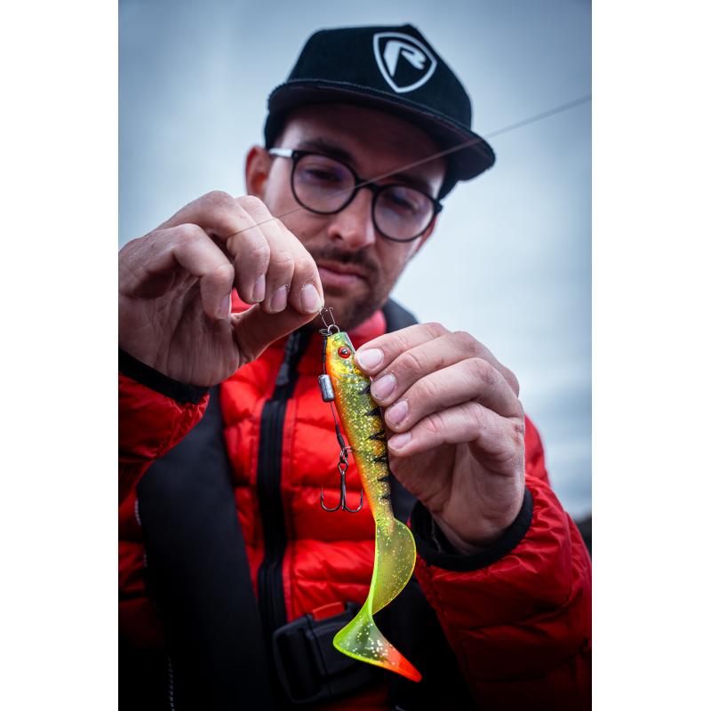 Fox Rage Pro Grub 16cm 6.3" Loaded UV Glitter Perch