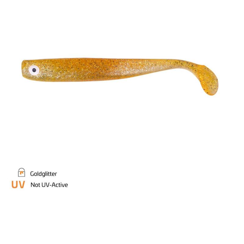 Produktbild Zeck ZANDER Gummi 16cm Goldglitter 2 pcs
