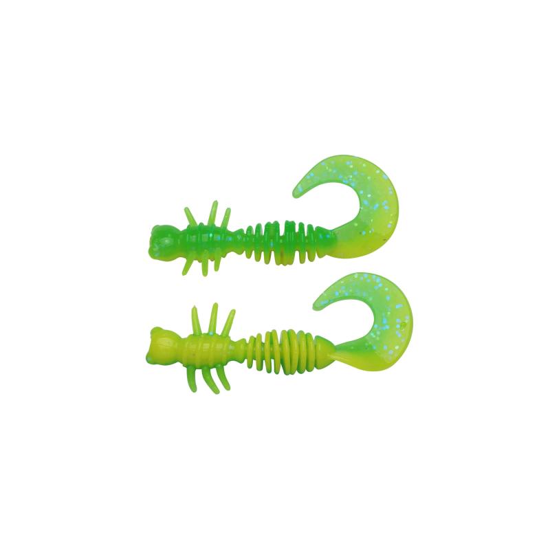 Berkley Powerbait&reg; Power&reg; Curly 40mm Spring Green/Sunshine Yellow