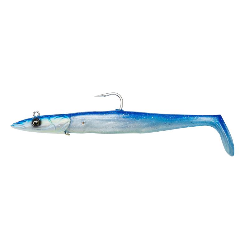 Savage Gear Sandeel V2 15.5cm 46G Sinking Blue Pearl Silver 2+1