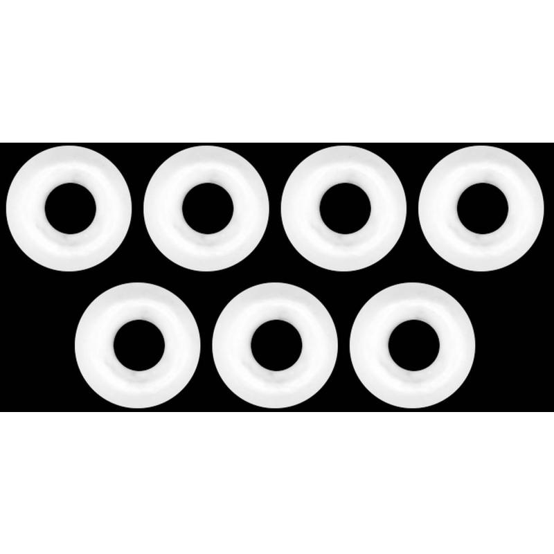 Produktbild Omura Tungsten Perle Omura rundes Loch &Oslash; 3,3mm fluo wei&szlig;
