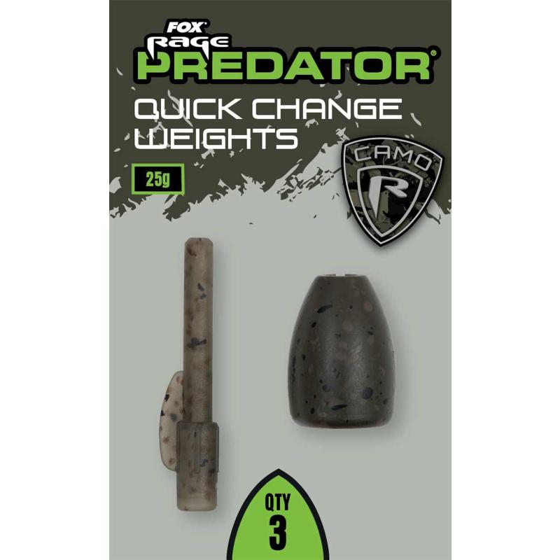 Fox Rage Predator Camo Quick Change Weights 5g x 4