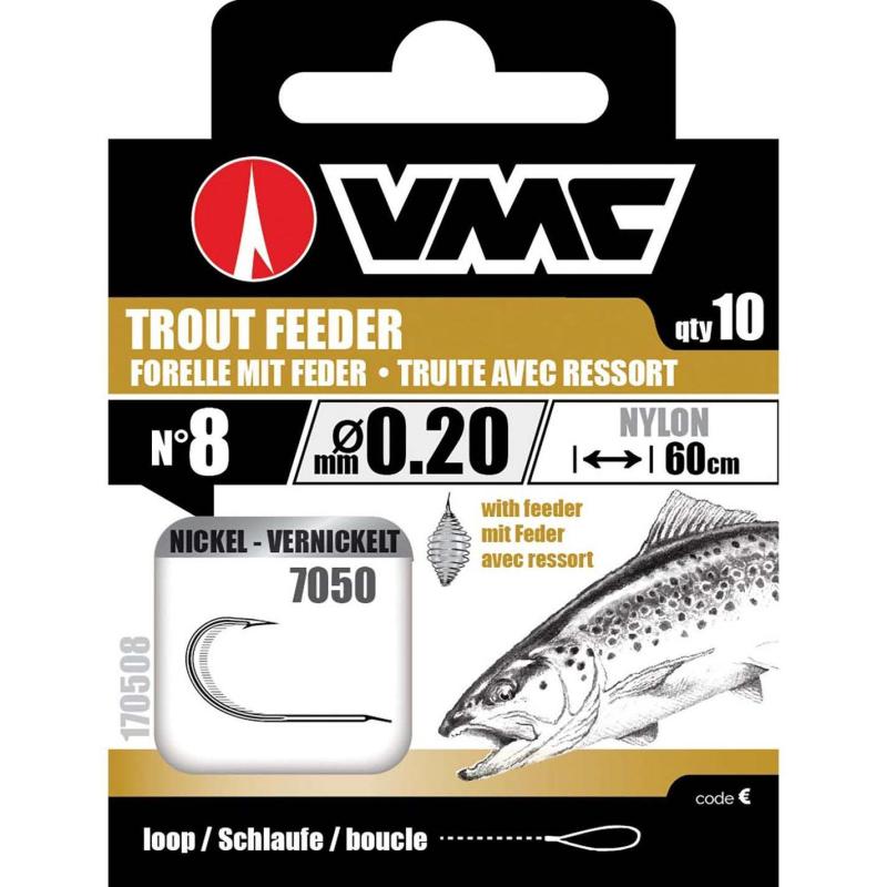 VMC Forellenhaken With Feeder 60cm Nylon 0.20 H8