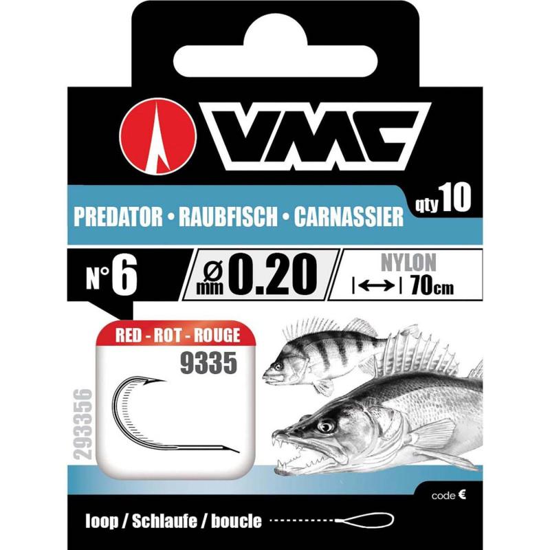 VMC Zander 9335 Red 70cm Nylon 0.30 H2