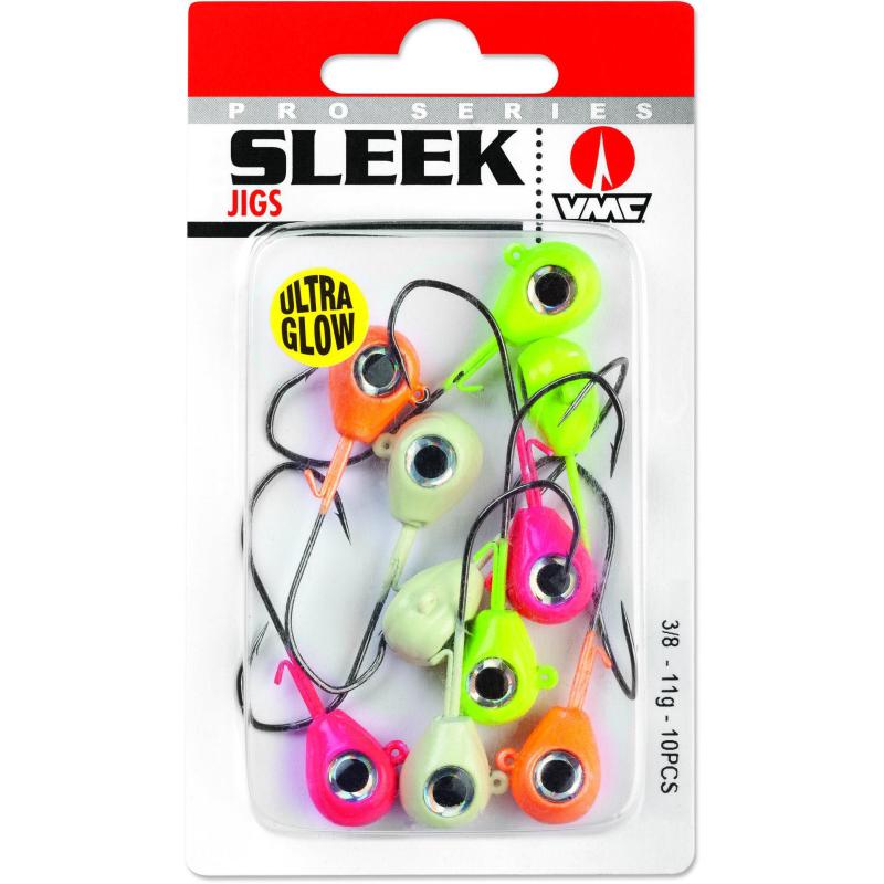 VMC Sleek Jig Glow 14G X10